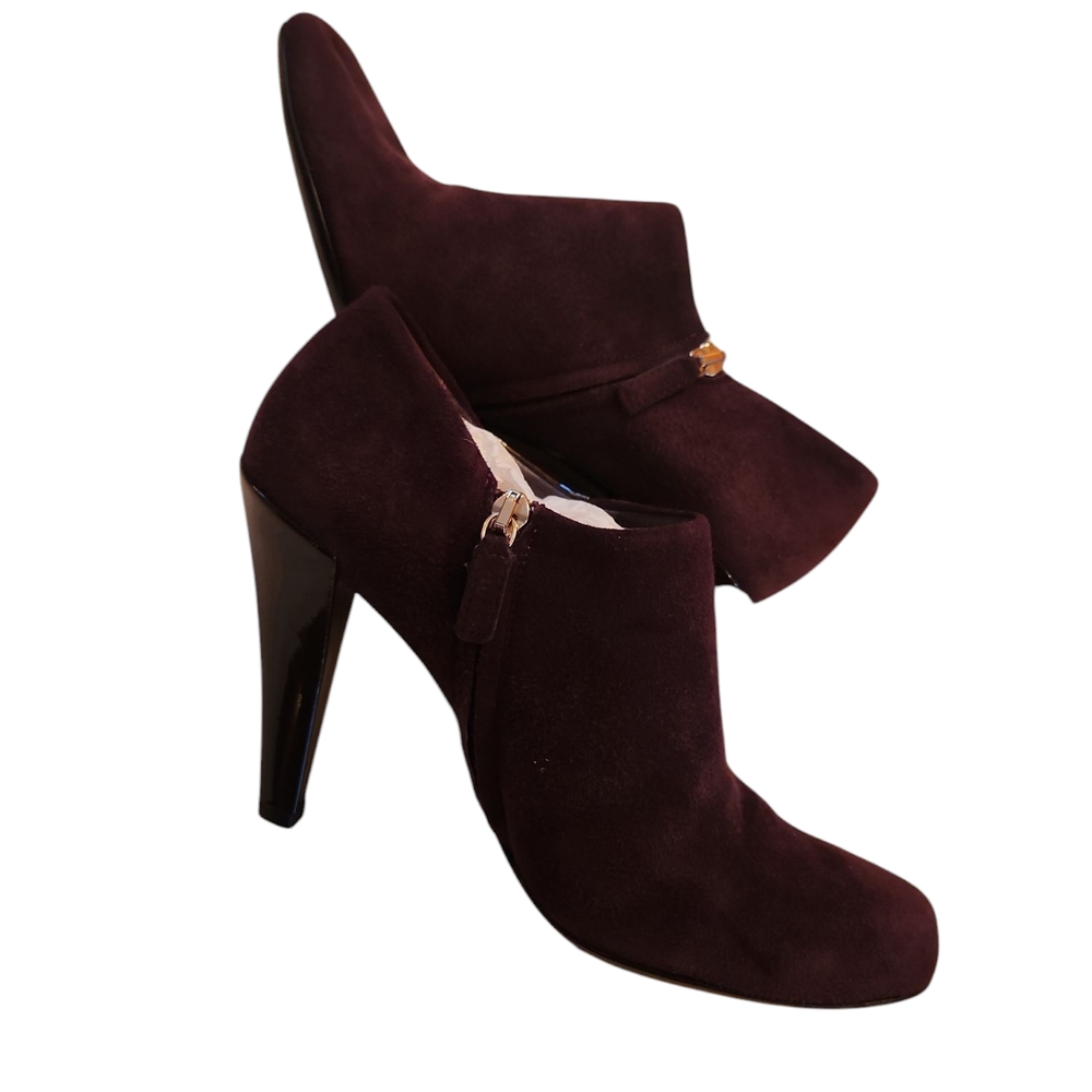 Gucci/Elegant Women's Suede Ankle Boots in Rich Brown - Picture 3 of 13